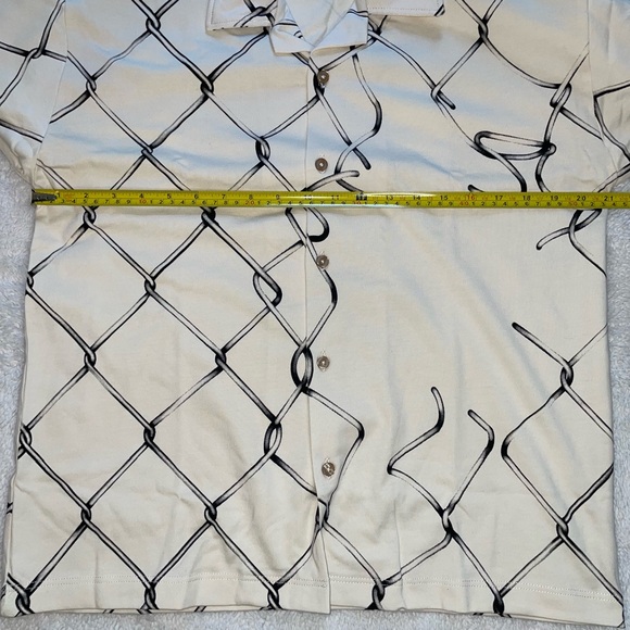 NEVERMIND Broken Fence Camp Collar Long Sleeve Shirt - Picture 4 of 6